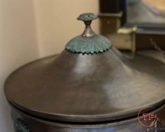 3-Legged Brass Urns with Lids by CENTURY