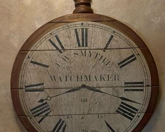 J.W. SMYTHE Watchmaker Wood Sign