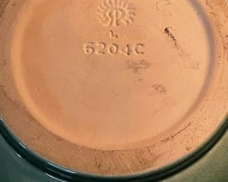 1950's ROOKWOOD Pottery Yellow and Green Drip Vase