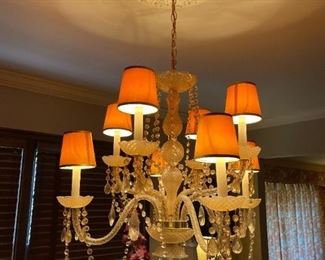 Vintage Epergne Crystal Chandelier