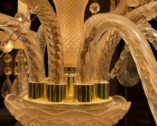 Vintage Epergne Crystal Chandelier