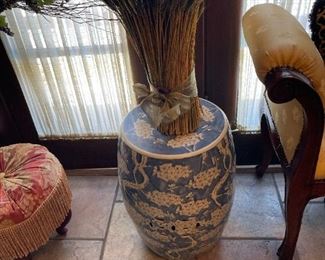 Chinese Blue and White Garden Stools