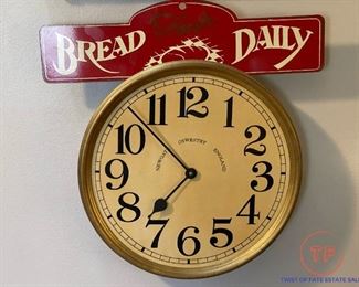 Vintage Fresh Bread Daily Clock
