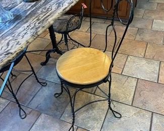 Antique Ice Cream Parlor Stools