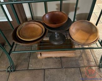 Primitive Wood Dough Bowls