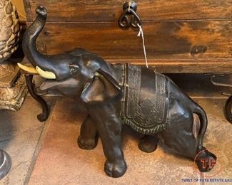 Cast Metal Elephant