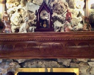 Great room mantel items