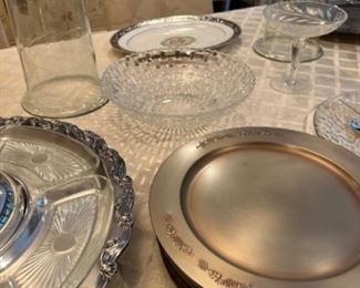 Glass, silver, etc
