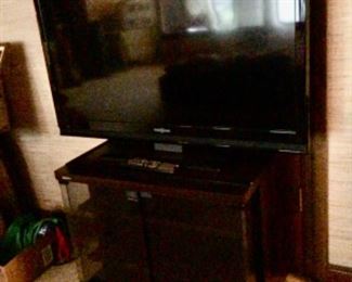 Tv on stand upstairs
