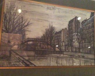 City scape, vintage Bernard Buffet