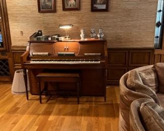 Music room. Player piano