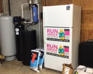 Nice fridge/freezer in garage 