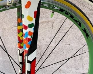 GT Sport Beans Jelly Belly Bryce Mead Bike Bicycle Carbon/Aluminum Jelly Belly Team Road Bike - XXL	Seat Tube: Crank Center to Seat Clamp: 25.25in
