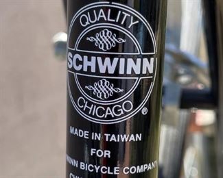 Schwinn World Bike	Seat Tube: Crank Center to Seat Clamp: 22.25
