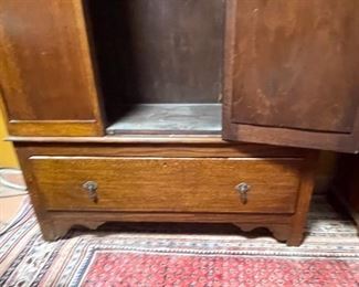 Antique Mirror Front Wardrobe	
