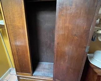 Antique Mirror Front Wardrobe	
