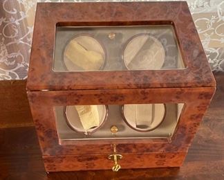 4 Watch Burl Wood Winder	
