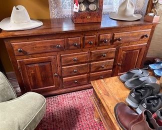 11 Drawer Rustic Cabinet	
