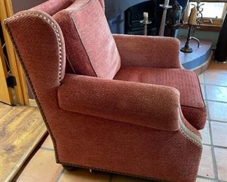 Rustic Nail Head Upholstered Chair	
