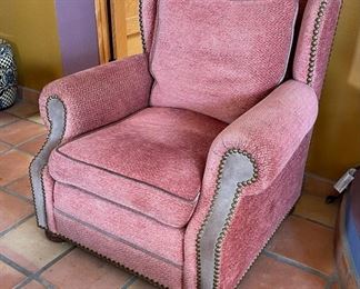 Rustic Nail Head Upholstered Chair	
