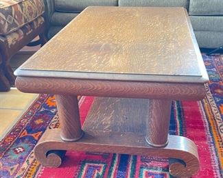 Antique Oak Coffee Table	
