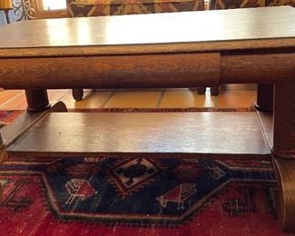 Antique Oak Coffee Table	
