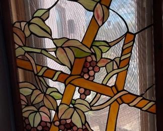 Grape Vine Stained Glass	
