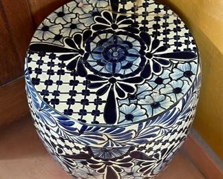 Mexican Ceramic  Pedestal	
