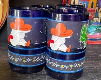 Hand Painted Mexican Glasses	
