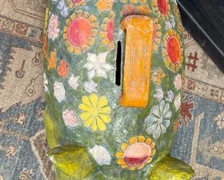 Giant Paper Mache Piggy Bank Pig	
