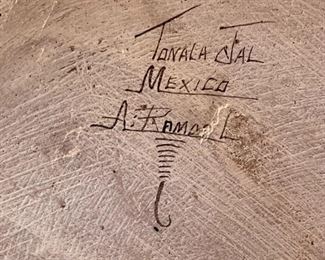 Javier Ramirez pottery Plate	
