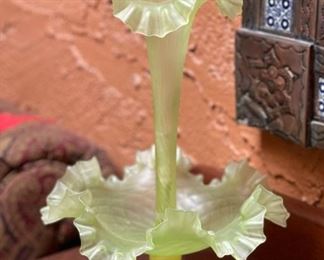 Green Glass Jack in the pulpit 2-Piece	
