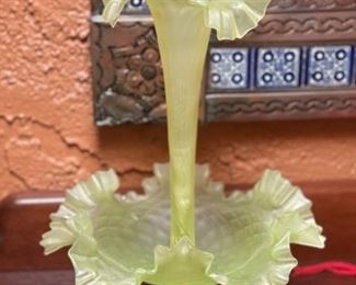 Green Glass Jack in the pulpit 2-Piece	
