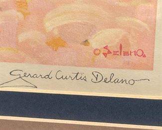 Gerard Curtis Delano Navajo Boy Art Signed Print	
