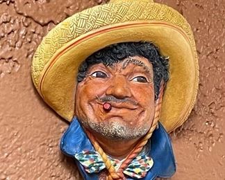 Bossons England Chalkware Head Pancho	
