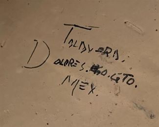 Talavera Lg Pot Blue White Mexico	
