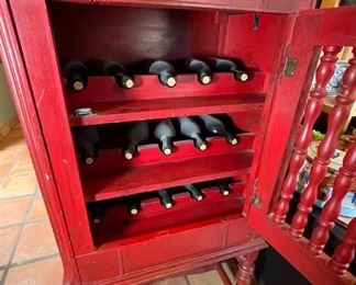 Red Wine Cabinet Cabinet
