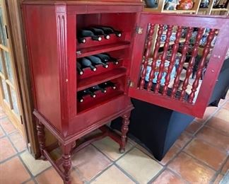 Red Wine Cabinet Cabinet