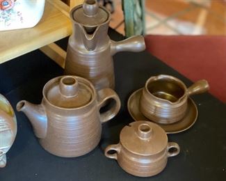 4pc Brown Chocolate Tea Set	

