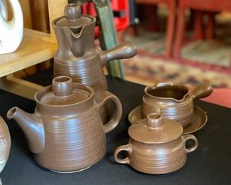 4pc Brown Chocolate Tea Set	
