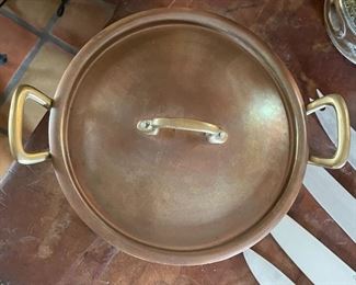 Ruffoni Italy 8 qt Hammered Copper Stock Pot	
