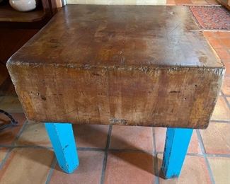 Huge Antique John Boos Butcher Block Table	
