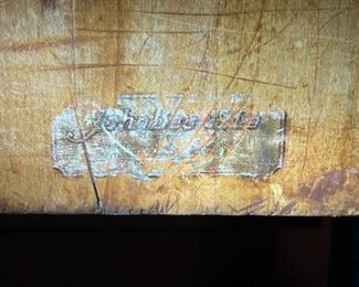 Huge Antique John Boos Butcher Block Table	
