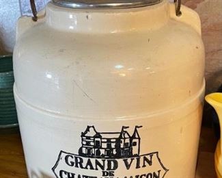 Grand Vin De ChateAu Maison 1947 Wine Crock	
