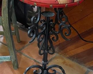 Scroll Iron Stool	
