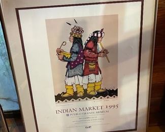 Pueblo Grande Indian Market 1995 Framed Poster	
