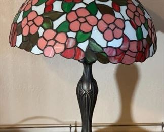 Slag Glass Large Lamp	
