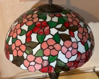 Slag Glass Large Lamp	
