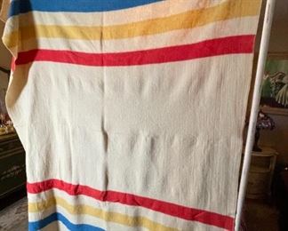 Orr Felt Company Striped Blanket	

