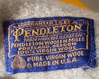 Pendleton 3 Point Blanket #6 Black Yellow Red	
